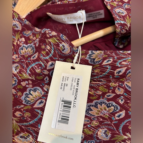 *NWT* Ramy Brook Vina Silk mini Dress - Picture 12 of 13